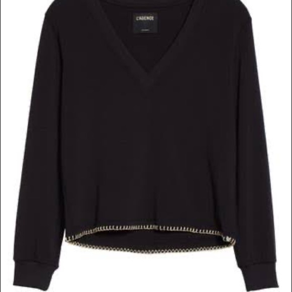 L’Agence Black Sweatshirt - Medium